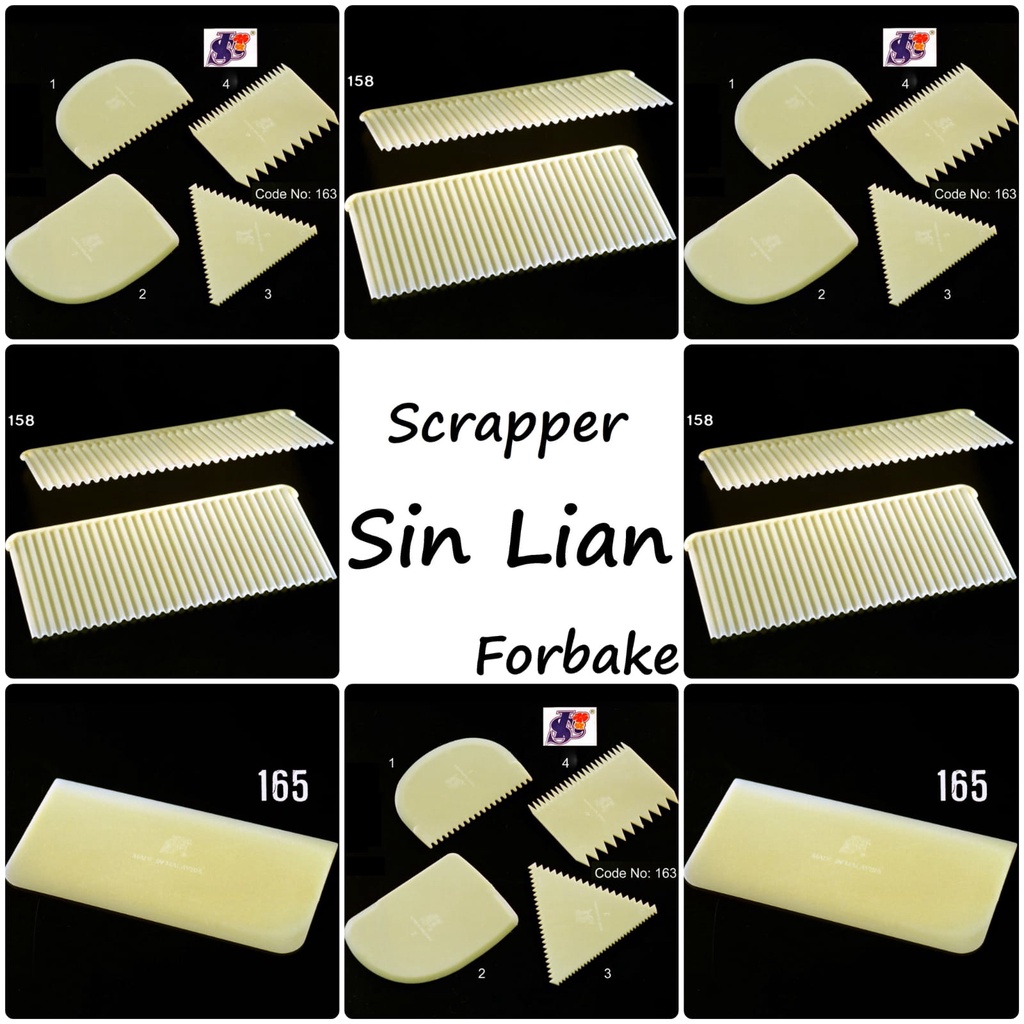 SinLian Pemotong Adonan Kue Dough Scrapper Comb Cutter Sin Lian 158 163 165