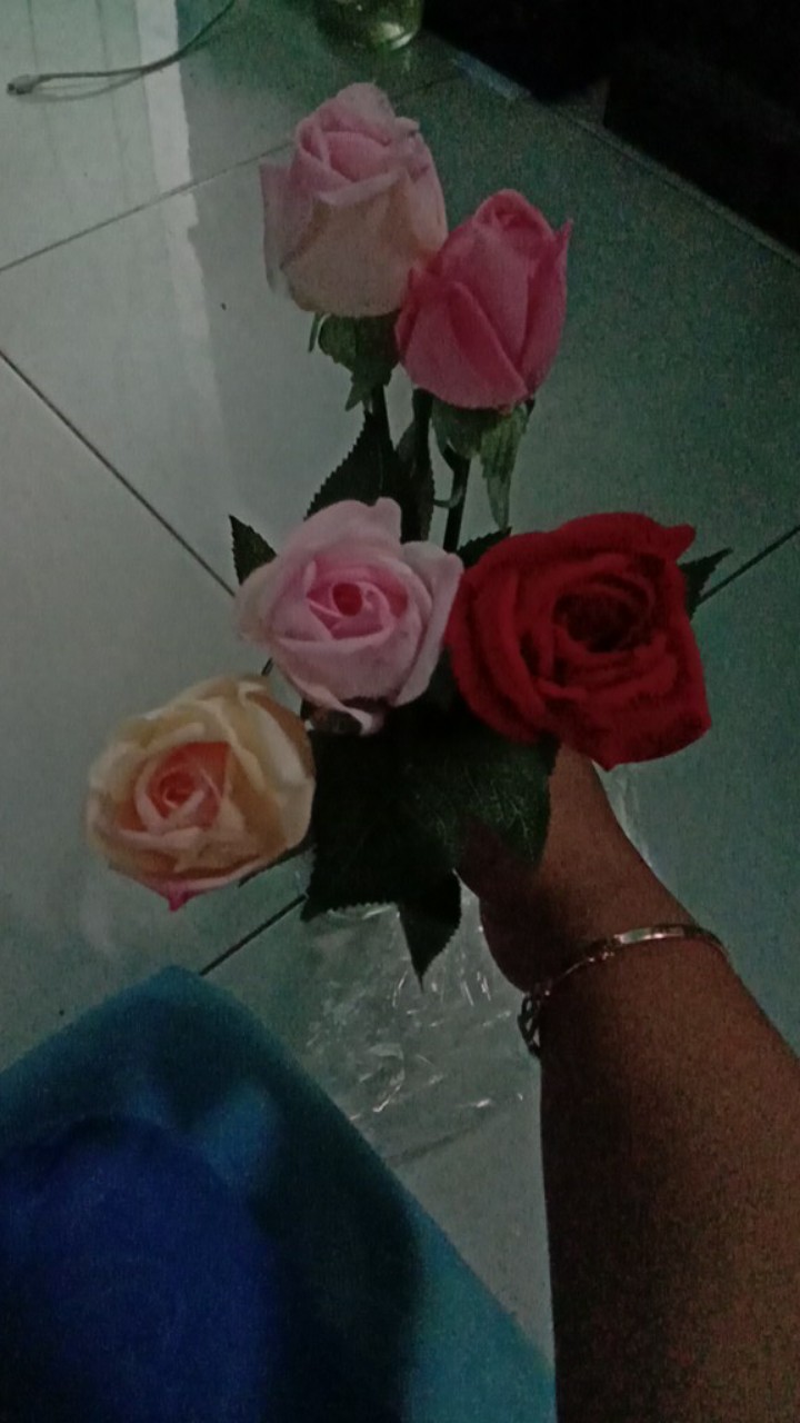 Af05 Kuncup Bunga Mawar Artificial Setangkai Mawar Cantik