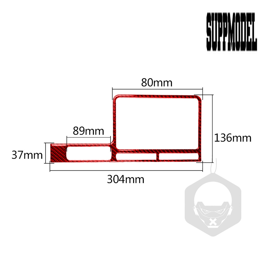 Suppmodelx &lt; Sticker Dekorasi Panel Dashboard Mobil Motif Serat Karbon Untuk GTR R35 2008-2016