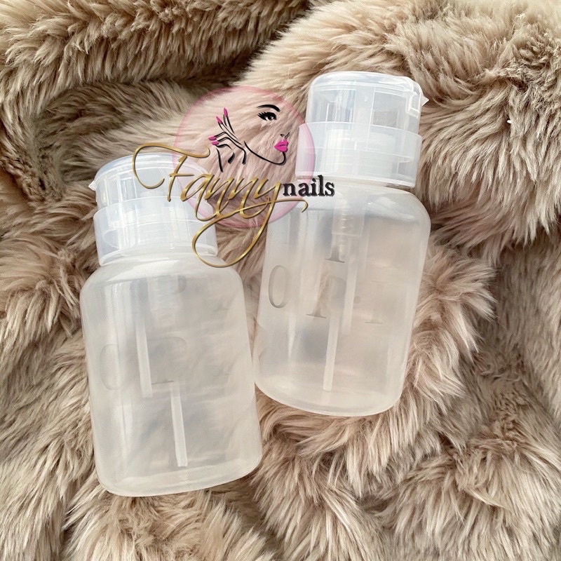 Botol aceton pump makeup remover / botol makeup remover botol pump 200 ml botol pump