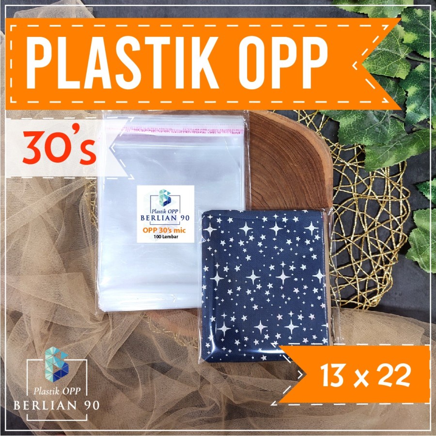 Plastik OPP 13x22 cm 30s Micron Plastik OPP Lem Plastik OPP Seal