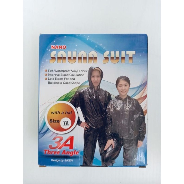 Nano sauna suit / baju sauna / jaket sauna three angle design by siken