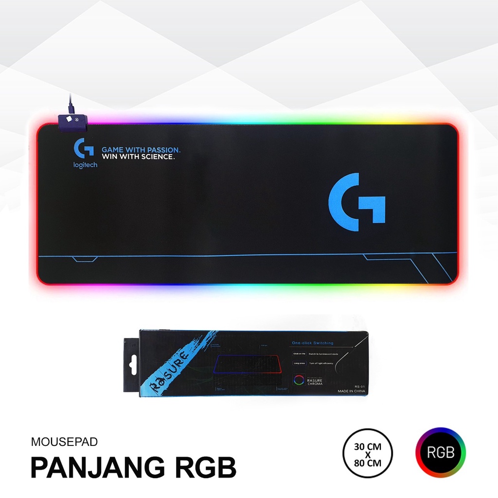 MOUSEPAD ROG PANJANG 30cmX80cm RGB