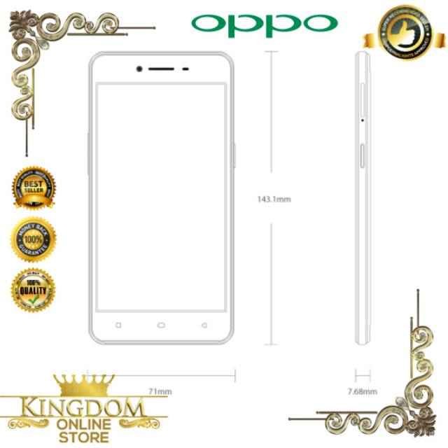 Oppo Smartphone A37 A37F Ram 2GB Rom 16GB