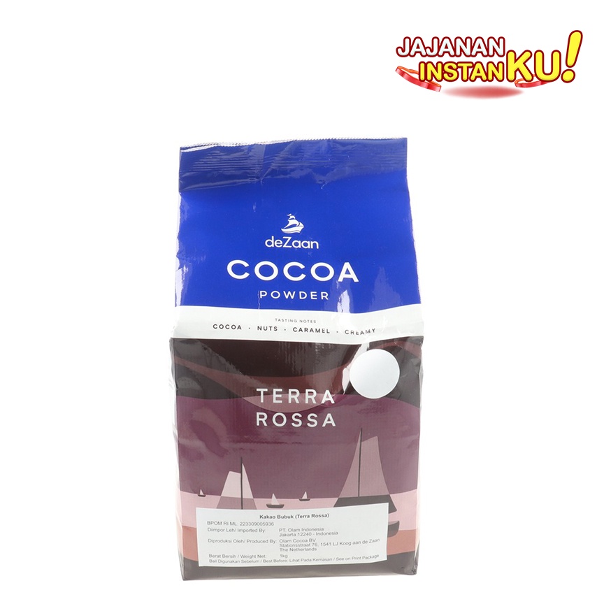 DeZaan - Pure Cocoa Powder Terra Rossa 1kg Cokelat Bubuk Premium Murni