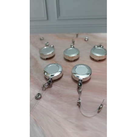 

Yoyo Id Card Holder Silver (10pc) Yoyo Nametag Silver Gantungan Yoyo Tali Id Card Chrom/Silver