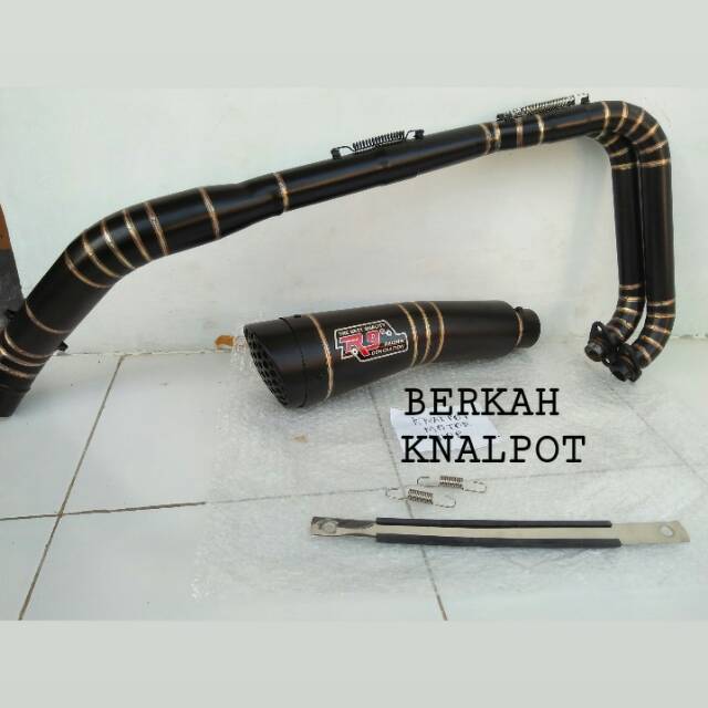 KNALPOT R9 H2 NINJA 250karbu/NINJA 250 FI/NINJA Z250/R25/CBR250 RR/MT 25/R9 H2 BLACK