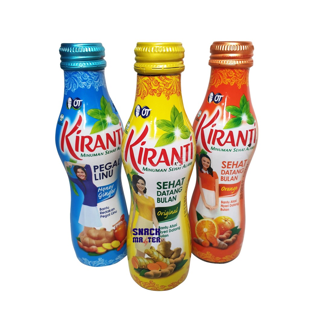 

(bisa gojek ) banda aceh telat bulan Kiranti rasa original dan orange Minuman Sehat Alami - Netto 150 mL