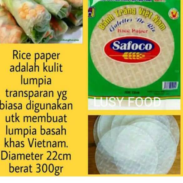 

Bestseller SAFOCO VIETNAM RICE PAPER 300gram/22cm 35s HALAL ♪ Harga ⌒