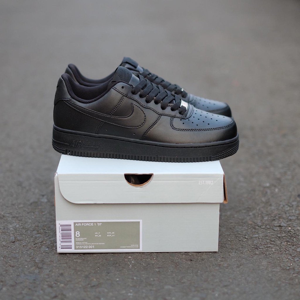 airforce 1 black low