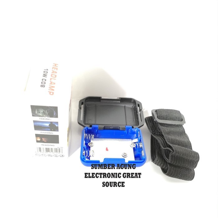 Senter Kepala Bisa Jadi Lampu Sepeda 10W COB Super Terang Menggunakan