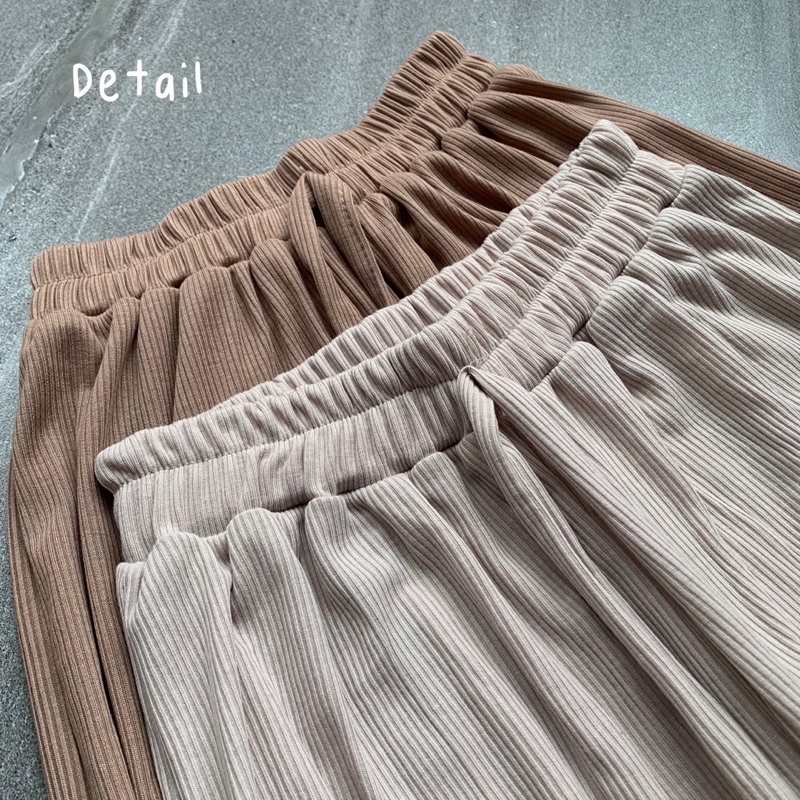 Celana Kulot Knit Berkualitas - Kinan Knit Pants Premium Cullote Pants Celana Kulot Wanita Celana Anti Kusut