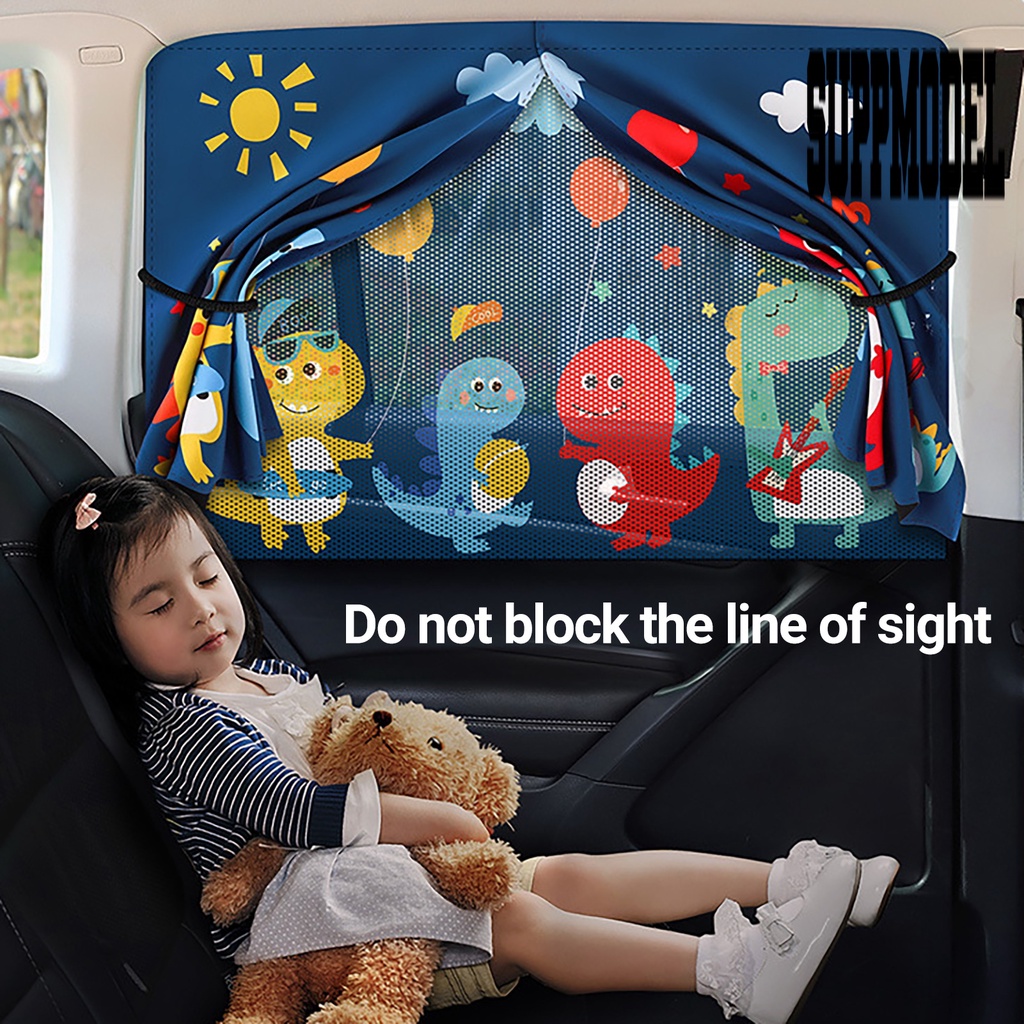 &lt; Kerai Mobil &gt; Tirai Mobil Pencetakan Kartun Pelindung Matahari Tirai Kerai Mobil Hias Auto Protect Visor Untuk Outdoor