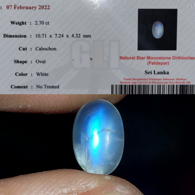 Natural biduri bulan ceylon air laut moonstone srilanka memo