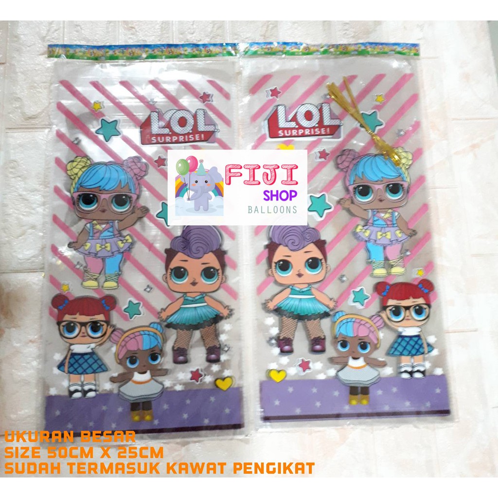 

Plastik Snack LOL / Bingkisan / Souvenir Ulang Tahun ukuran Besar Girl