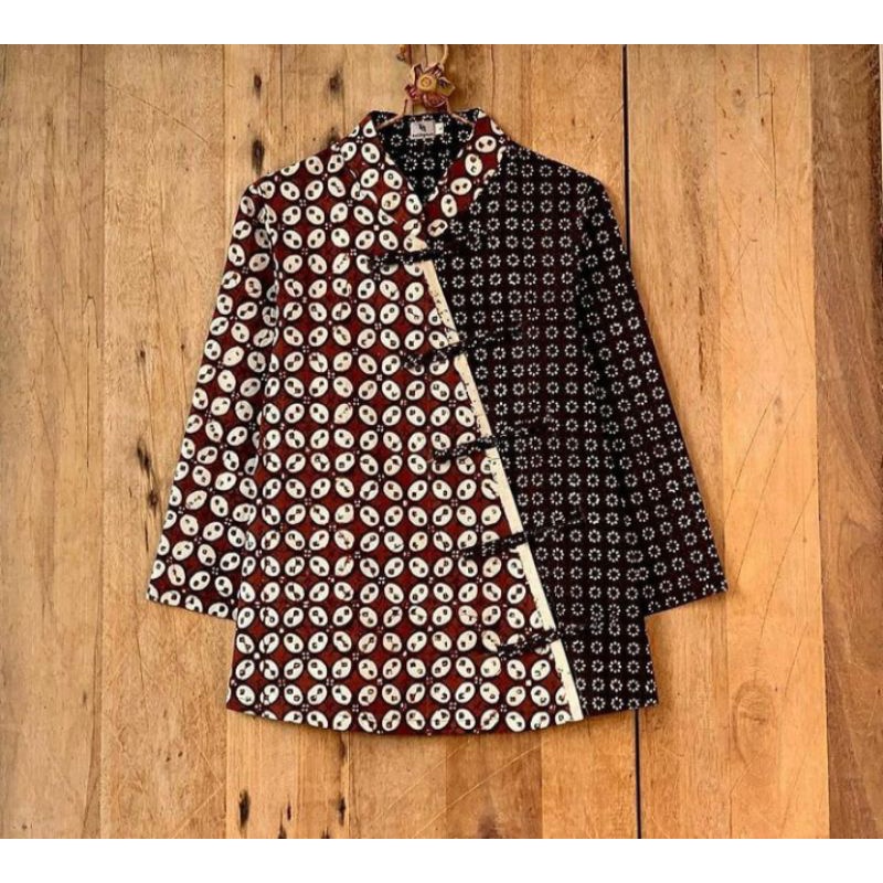 Kultura_Blus Batik Kombinasi High Quality Jahitan Rapi Tailor Dengan Bahan Katun Halus Cocok Untuk S