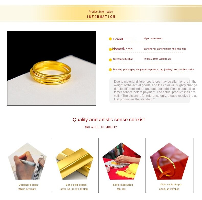 Cincin Emas Asli Kadar 375 Bentuk Lingkaran Untuk Wanita