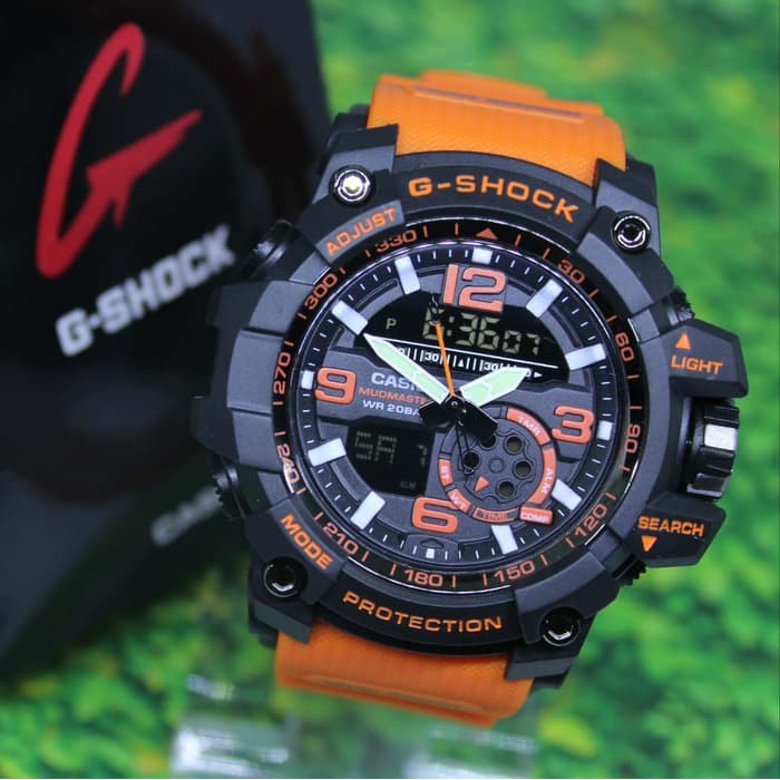 JAM TANGAN PRIA / COWOK G-SHOCK GS GG 1000 ORANGE ANTI AIR