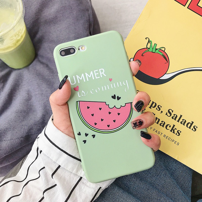 Watermelon Softcase Printing Oppo neo7 a37 a1k a7 a5s f9 vivo v9 y83 y71 y53 redmi 4a 7a 6a 5a 4x