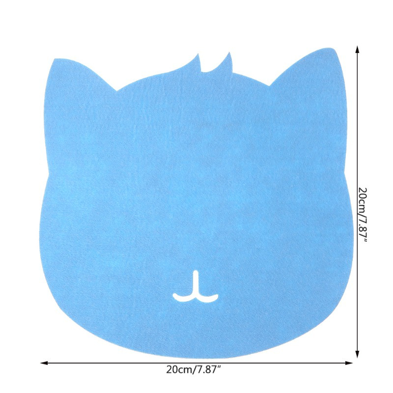 CRE  Universal Thicken Mouse Pad Felt Cloth 200x200x3mm Cute Cat Mouse Pad Mat