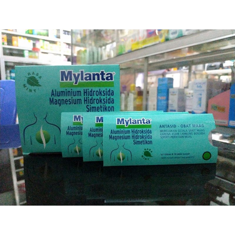 MYLANTA TABLET 1 AMPLOP 10 TABLET