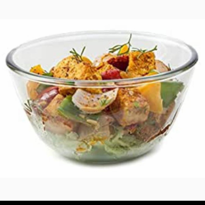 Mangkok Kaca - Mangkuk Kaca 28Cm/Mixing Bowl/ Mangkuk Sayur /Mangkuk Kaca Besar