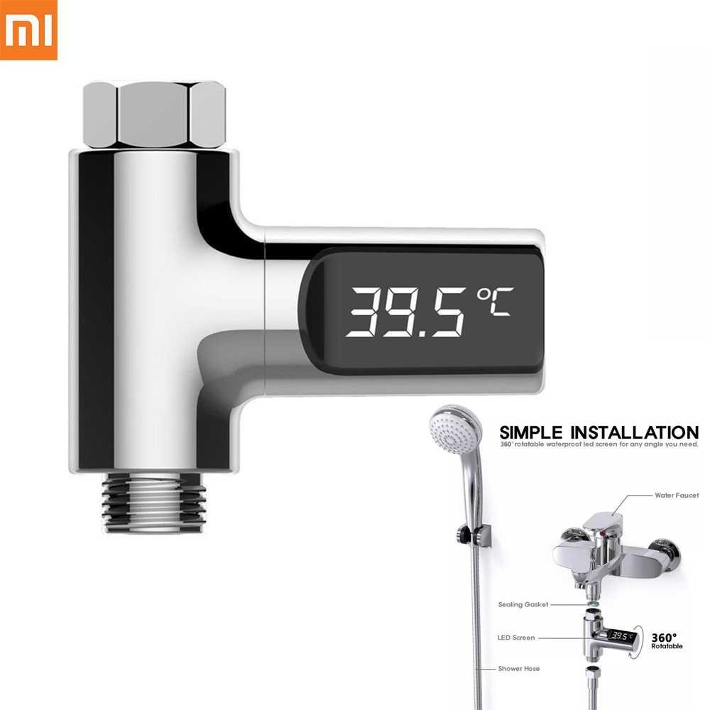 Terlariss !! Xiaomi Mijia Shower Thermometer LED Display Home Water - LQC-01