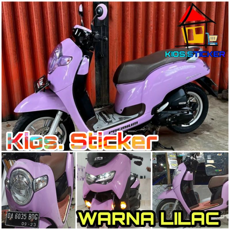 Jual Stiker Skotlet Ungu Lilac Sticker Warna Lilac Lebar 50cm Shopee