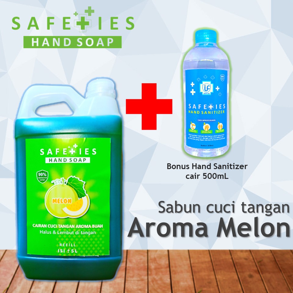 Sabun cuci tangan refill 5 Liter safeties Original Sabun cuci tangan refill 5 Liter safeties Original