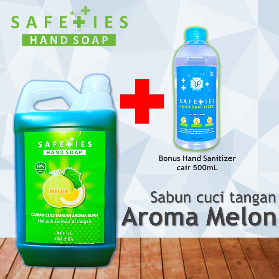  Sabun cuci tangan refill  5 Liter safeties Original 