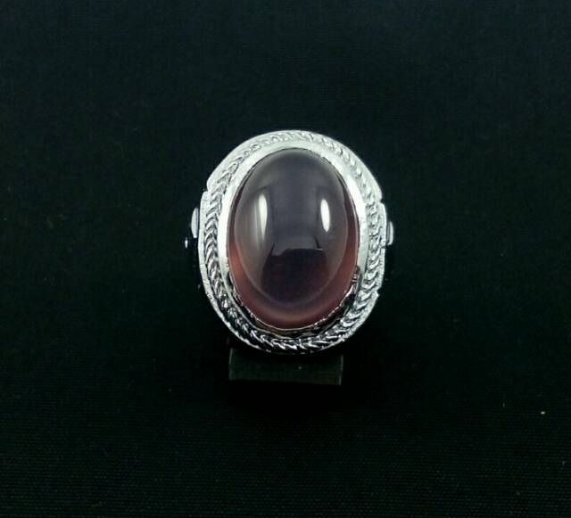 Cincin batu natural lavender jaminan puass