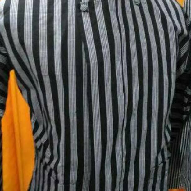 kebaya wanita vak-44 Baju Surjan Hitam Putih /Baju Surjan Tenun Jogja/sorjan lurik adat jawa/Baju Lu