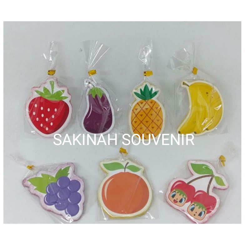 Souvenir Tempelan Kulkas Buah Buahan