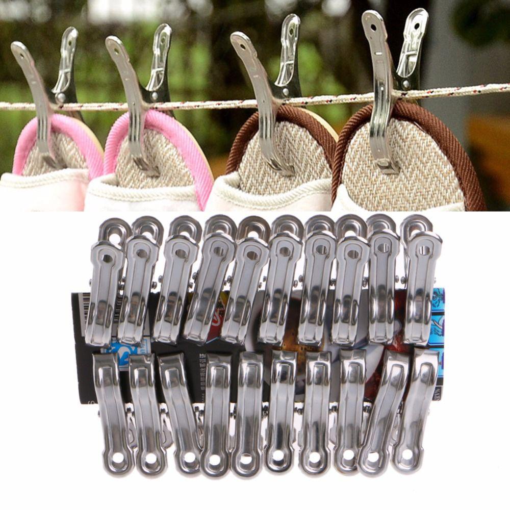 [Elegan] Jepitan Tahan Angin Pin Dapur Rumah Tangga Pemegang Laundry Organisasi Sealing Clips