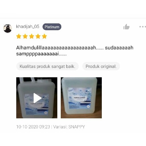 Parfum Laundry Jasmine 1 Liter | Pewangi Laundry Pakaian Harum Wangi Tahan Lama | Bisa Cod | Terlaris