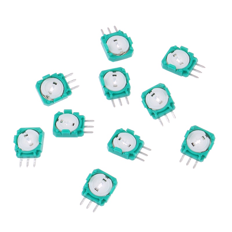 (LUCKID) 10pcs potentiometer joystick Warna Hijau Untuk PS4 XBOX ONE