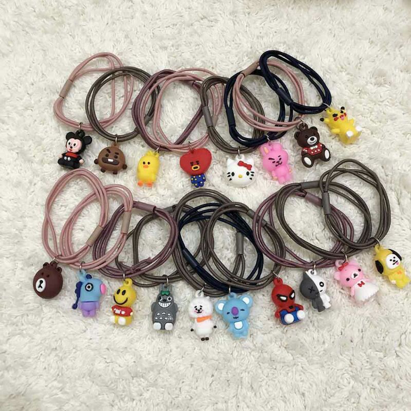 KUNCIRAN RAMBUT KOREA / IKAT RAMBUT BTS21 / KARET GELANG BTS
