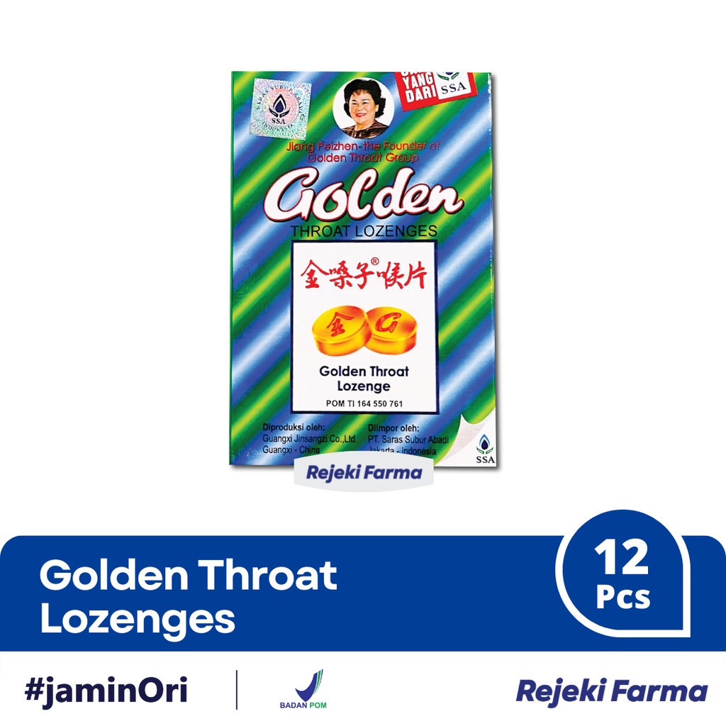 

[BPOM] Golden Throat Lozenge SSA ISI 12 Tablet Permen