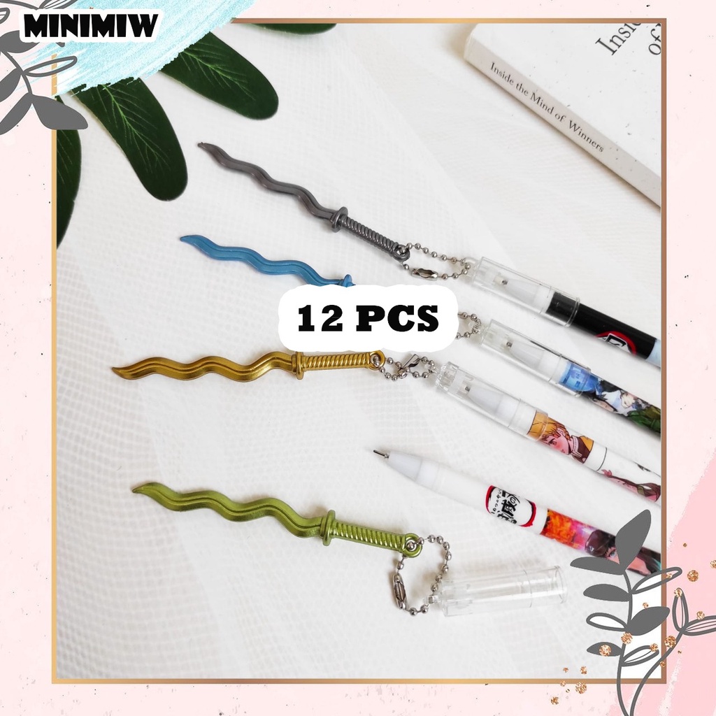 

SELUSIN PULPEN GANTUNGAN PEDANG KRISS DEMON SLAYER KIMETSU NO YAIBA ISI 12 PCS BOLPEN ALAT TULIS BOLPOIN IMUT MURAH PEN GEL KARAKTER PENA LUCU MURAH