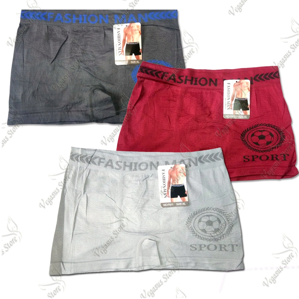 3Pcs Boxer Murah CD-Celana Dalam Pria Boxer  L XL | Boxer POLINI Pria Dewasa Import Premium 1Pcs | Cd Pria Boxer-Vegasus Store(COD)