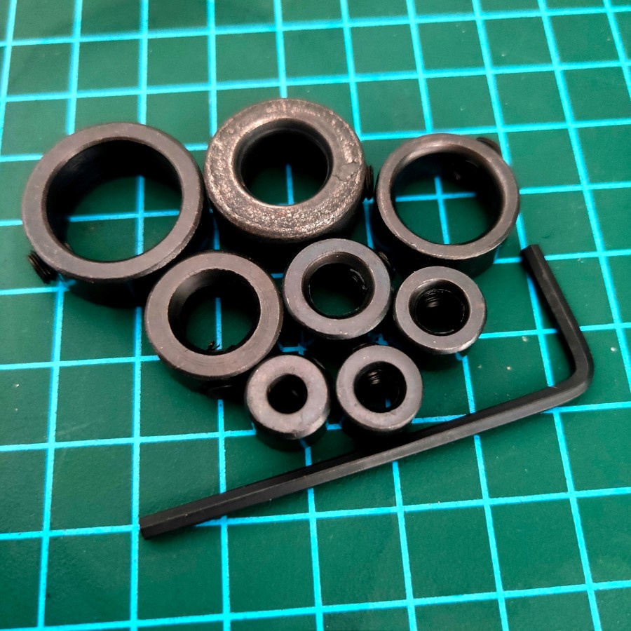 stopper mata bor set mata bor kayu besi 9pcs/set