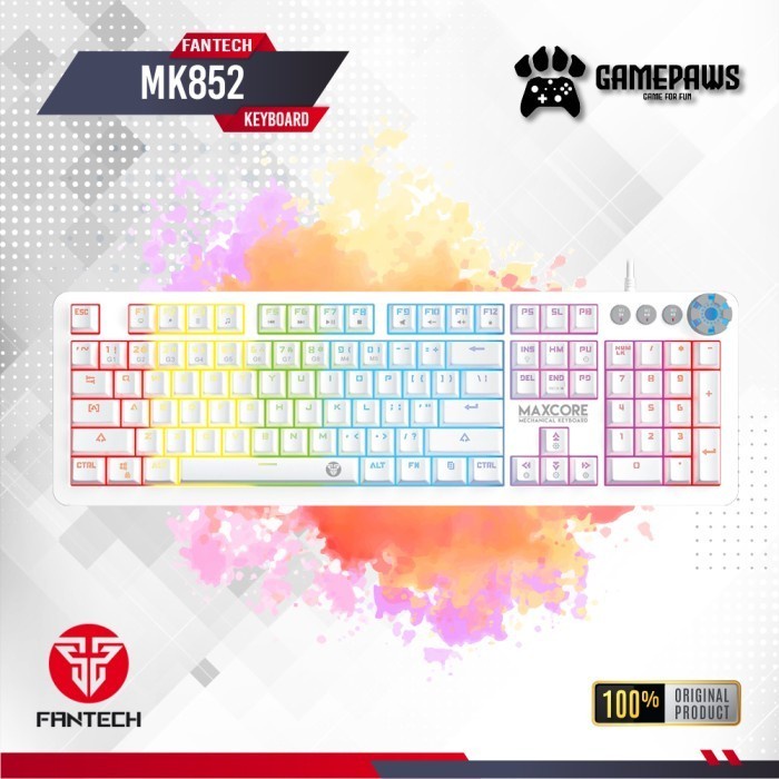 Fantech MAXCORE MK852 Keyboard Mechanical WHITE