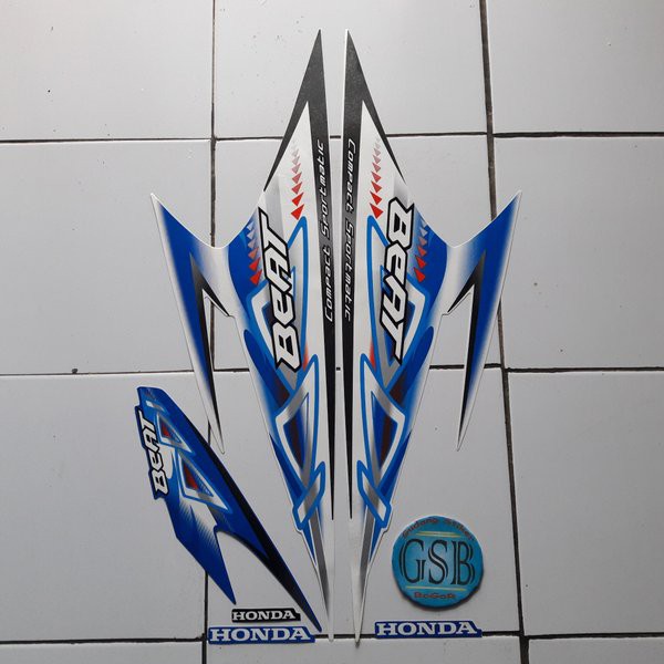 striping beat karbu 2012 putih- biru