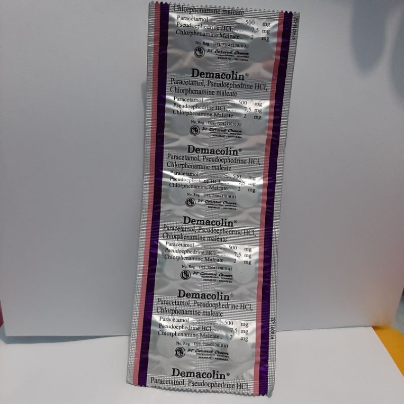 DEMACOLIN TAB OBAT DEMAM & FLU