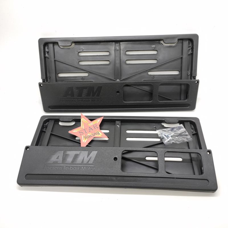 1 PASANG Tempat Dudukan Plat Nomor Motor Honda Yamaha Suzuki Rumah Plat Nomor Universal