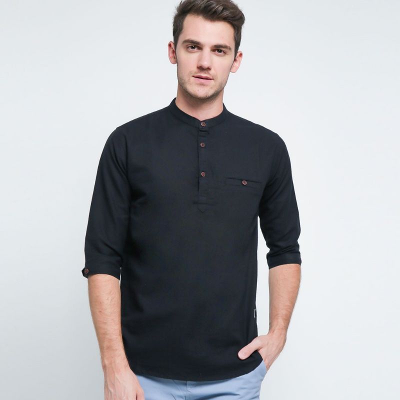 BAJU KURTA KEMEJA KOKO KEMKO PRIA ORIGINAL TERBARU LENGAN 3/4 AGERA
