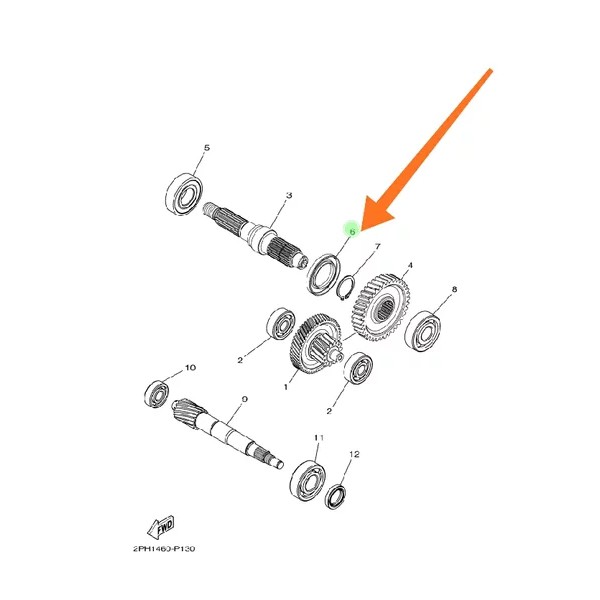 SIL SEAL AS RODA BELAKANG GIGI RASIO SOUL GT MIO M3 S Z FINO XRIDE X RIDE 125 - XEON KARBU RC GT AEROX 125 ORIGINAL YGP 93102-32801