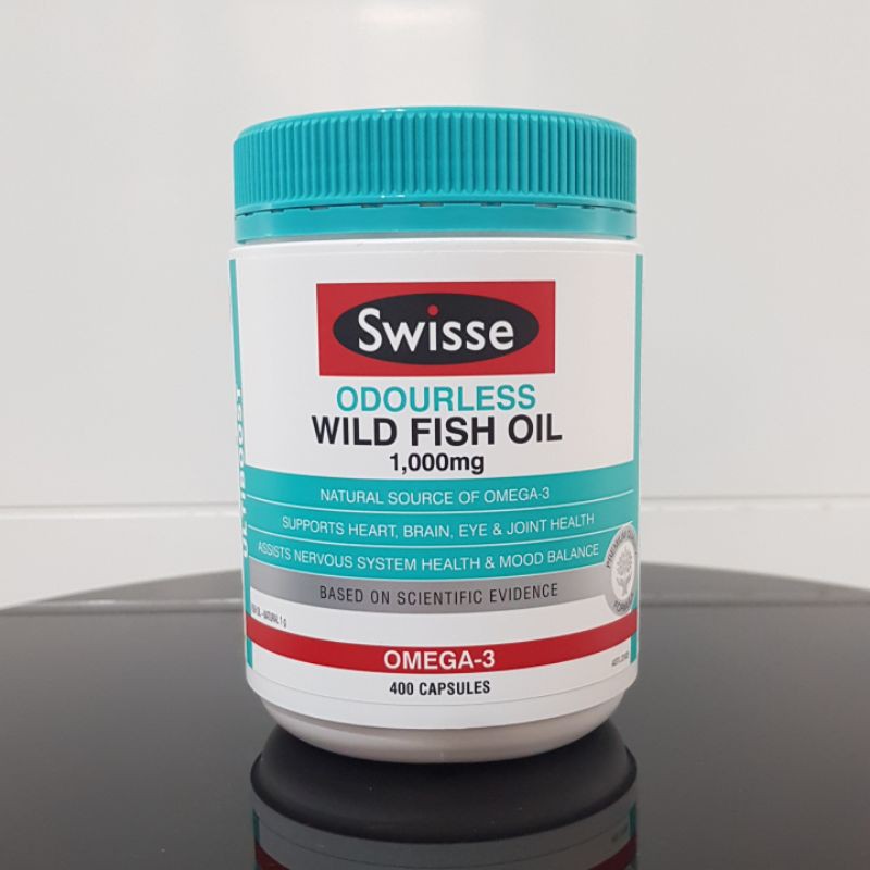 SWISSE ODOURLESS WILD FISH OIL 1000MG 400 CAPS