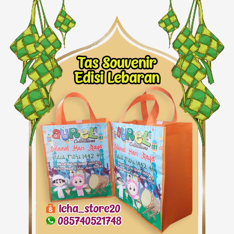 

tas lebaran Idul Fitri Custom uk 25x20x30