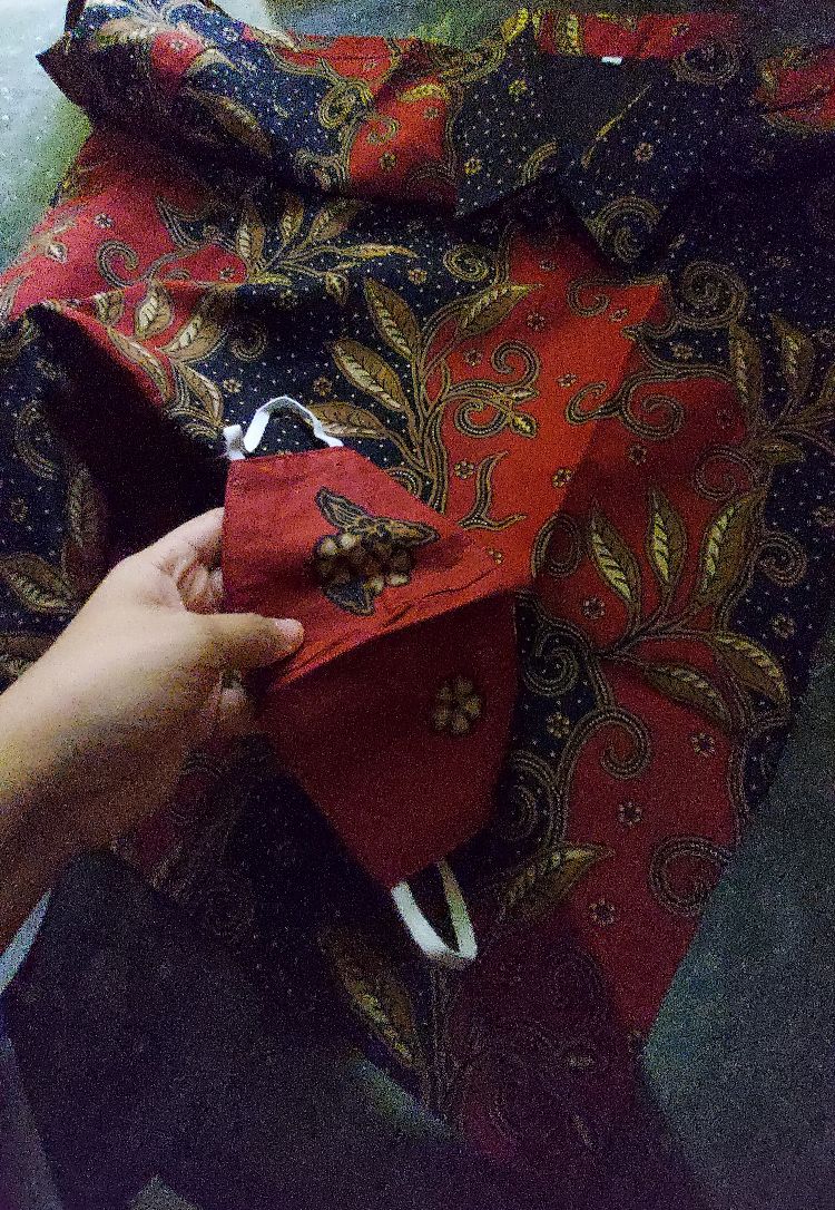 Baju Batik Pria Lapis Furing Blantongan Merah Batik Solo